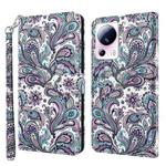 For Xiaomi 13 Lite 3D Painting Pattern Flip Leather Phone Case(Swirl Pattern)
