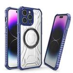 For iPhone XR Double-sided Non-slip PC+TPU Magsafe Magnetic Phone Case(Royal Blue)