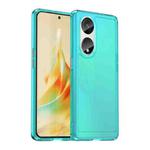 For OPPO Reno8 T 5G Candy Series TPU Phone Case(Transparent Blue)