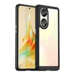 For OPPO A1 Pro 5G Colorful Series Acrylic + TPU Phone Case(Black)