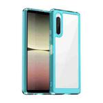 For Sony Xperia 10 V Colorful Series Acrylic + TPU Phone Case(Transparent Blue)