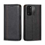 For Tecno Spark 8C / Spark GO 2022 Grid Texture Magnetic Flip Leather Phone Case(Black)