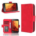 For Itel A18 Skin Feel Calf Texture Card Slots Leather Phone Case(Red)