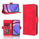 For Motorola Moto G Power 2023 Skin Feel Calf Texture Card Slots Leather Phone Case(Red)