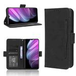 For Realme V30 / V30t 5G Skin Feel Calf Texture Card Slots Leather Phone Case(Black)