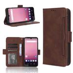 For Orbic Q10 4G Skin Feel Calf Texture Card Slots Leather Phone Case(Brown)