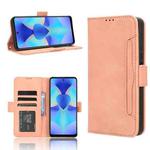 For Tecno Spark 10 Pro / K17 Skin Feel Calf Texture Card Slots Leather Phone Case(Pink)