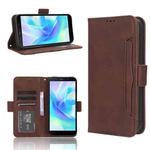 For Doogee X97 / X97 Pro Skin Feel Calf Texture Card Slots Leather Phone Case(Brown)