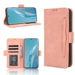 For Huawei P60 Art Skin Feel Calf Texture Card Slots Leather Phone Case(Pink)