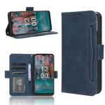 For Nokia C12 Skin Feel Calf Texture Card Slots Leather Phone Case(Blue)