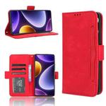 For Xiaomi Redmi Note 12 Turbo 5G Skin Feel Calf Texture Card Slots Leather Phone Case(Red)