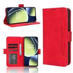 For OnePlus Nord CE 3 Lite Skin Feel Calf Texture Card Slots Leather Phone Case(Red)