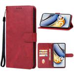 For Realme 11 Pro+ Leather Phone Case(Red)