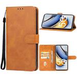 For Realme 11 Pro+ Leather Phone Case(Brown)