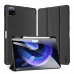 For Xiaomi Pad 6 Pro / Pad 6 DUX DUCIS Domo Series Magnetic Flip Leather Tablet Case(Black)