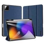 For Xiaomi Pad 7 / 7 Pro DUX DUCIS Domo Series Magnetic Flip Leather Tablet Case(Blue)