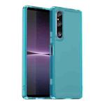 For Sony Xperia 1 V Candy Series TPU Phone Case(Transparent Blue)