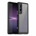 For Sony Xperia 1 V Colorful Series Acrylic + TPU Phone Case(Black)