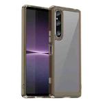 For Sony Xperia 1 V Colorful Series Acrylic + TPU Phone Case(Transparent Grey)