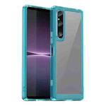 For Sony Xperia 1 V Colorful Series Acrylic + TPU Phone Case(Transparent Blue)