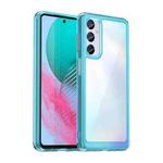 For Samsung Galaxy M54 5G Colorful Series Acrylic + TPU Phone Case(Transparent Blue)