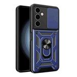 For Samsung Galaxy A24 4G Sliding Camera Cover Design TPU+PC Phone Case(Blue)