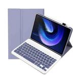 For Xiaomi Pad 6 / Pad 6 Pro A0N7 Lambskin Texture Ultra-thin Bluetooth Keyboard Leather Case(Purple)