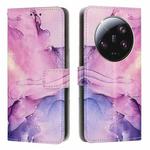For Xiaomi 13 Ultra Painted Marble Pattern Leather Phone Case(Purple)