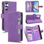 For Samsung Galaxy A34 5G Litchi Texture Zipper Leather Phone Case(Purple)