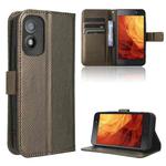 For Itel A18 Diamond Texture Leather Phone Case(Brown)