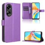 For OPPO A1 5G Diamond Texture Leather Phone Case(Purple)