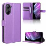 For Realme V30 / V30t 5G Diamond Texture Leather Phone Case(Purple)