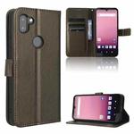 For Orbic Q10 4G Diamond Texture Leather Phone Case(Brown)