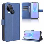 For Tecno Spark 10 5G Diamond Texture Leather Phone Case(Blue)