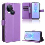 For Tecno Spark 10 5G Diamond Texture Leather Phone Case(Purple)