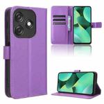 For Tecno Spark 10C Diamond Texture Leather Phone Case(Purple)
