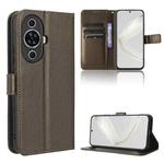 For Huawei nova 11 Pro Diamond Texture Leather Phone Case(Brown)
