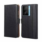 For vivo iQOO Z7x Ostrich Texture Horizontal Flip Leather Phone Case(Black)
