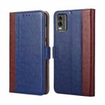 For Nokia C32 Ostrich Texture Horizontal Flip Leather Phone Case(Blue)