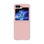 For Samsung Galaxy Z Flip5 Fuel Injection PC Skin Feel Phone Case(Pink)