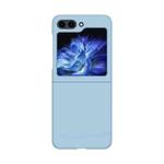 For Samsung Galaxy Z Flip5 Fuel Injection PC Skin Feel Phone Case(Sky Blue)