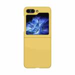 For Samsung Galaxy Z Flip5 Fuel Injection PC Skin Feel Phone Case(Lemon Yellow)
