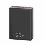 USAMS CD192 10000mAh Portable Digital Display Fast Charge Power Bank(Black)