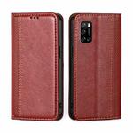 For Rakuten Big S Grid Texture Magnetic Flip Leather Phone Case(Red)