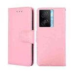 For vivo iQOO Z7x Crystal Texture Leather Phone Case(Pink)