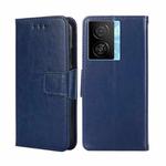 For vivo iQOO Z7x Crystal Texture Leather Phone Case(Royal Blue)