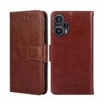For Xiaomi Redmi Note 12 Turbo Crystal Texture Leather Phone Case(Brown)