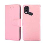 For Nokia C22 Crystal Texture Leather Phone Case(Pink)