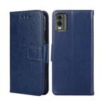 For Nokia C32 Crystal Texture Leather Phone Case(Royal Blue)