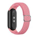 For Xiaomi Mi Band 8 Adjustable Nylon Braided Elasticity Watch Band(Pink)